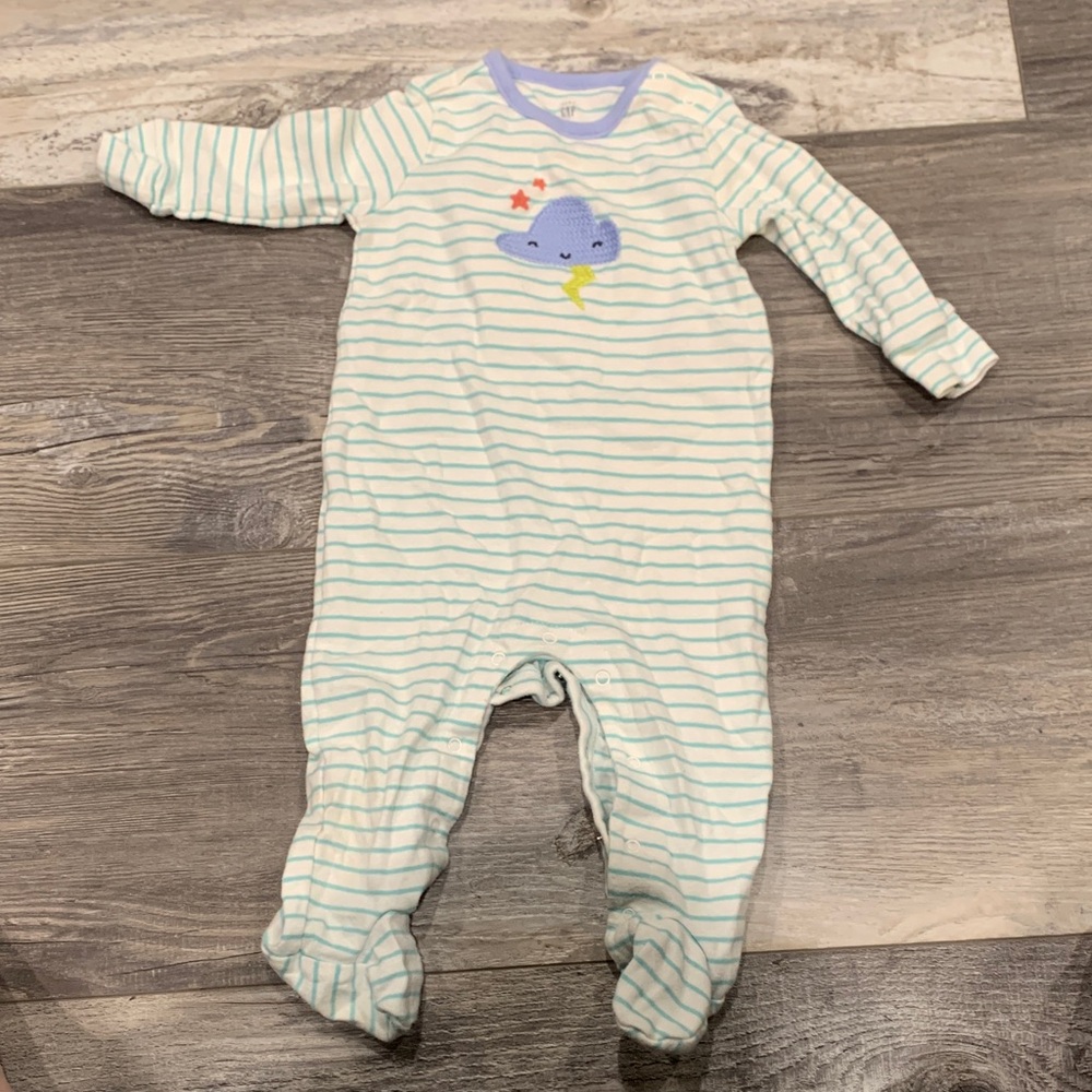 Gap Striped Blue and White Kids One Piece